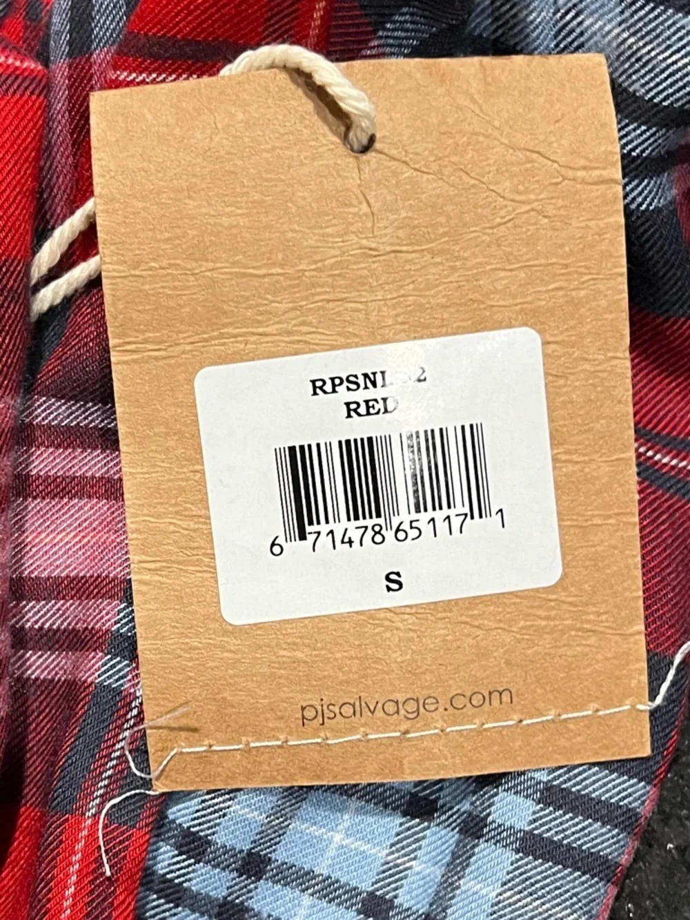 🌻NEW w/tag PJ Salvage Plaid Lightweight Button-Up Shirt Size Small - Picture 12 of 12